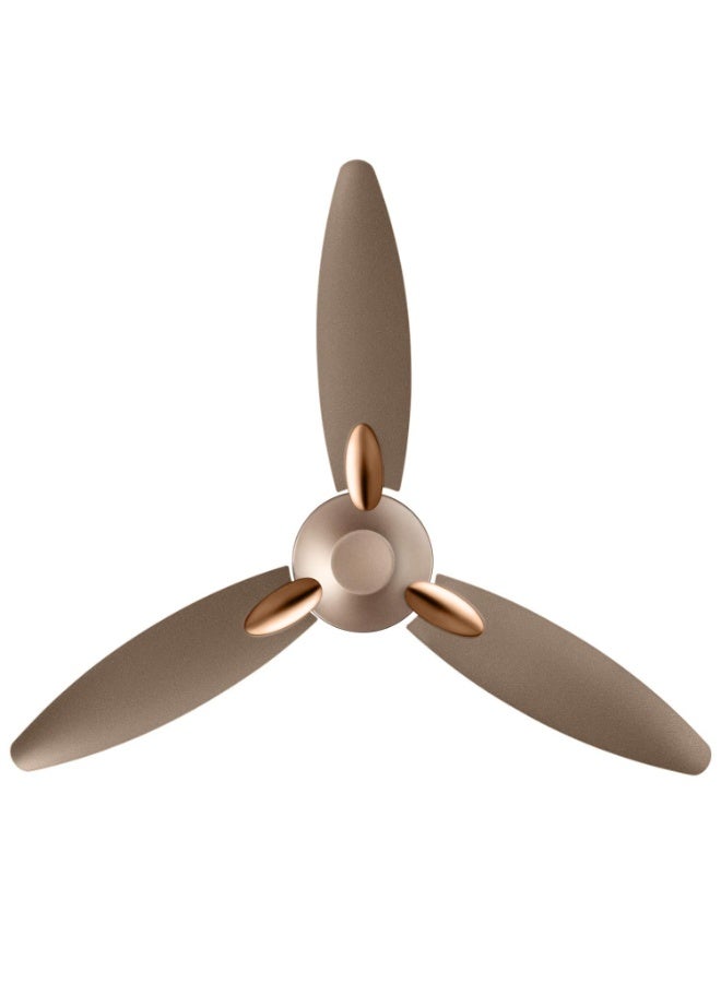 Usha Bloom Daffodil Goodbye Dust Ceiling Fan 1250mm, Sparkle Golden and Brown - Image 1